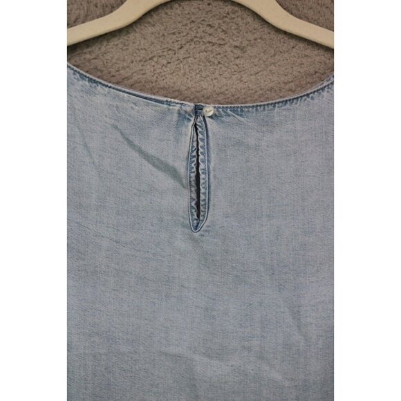 J.Jill Denim 3/4 Belled Sleeve Tunic-Size Large-BOHO - Picture 10 of 11